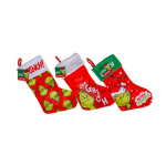 Christmas Grinch Stocking 45cm, 3 assorted Christmas Grinch Stocking 45cm, 3 assorted